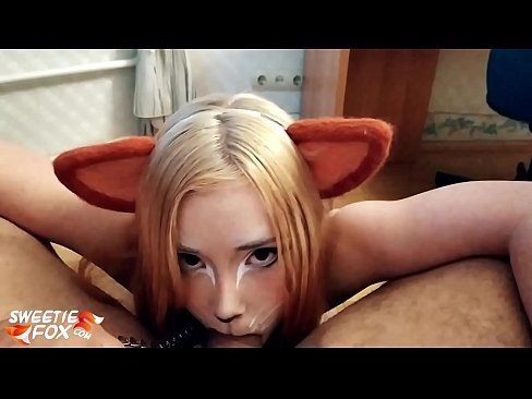 ❤️ Kitsune swallow dick agus cum ina bhéal ☑  Porn álainn  linn ❌️❤